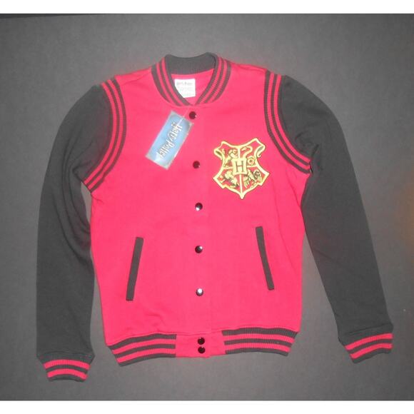 Harry Potter Women's Letterman's Jacket Gryffindor Black and Red Size Sm. (s17) - Picture 1 of 8